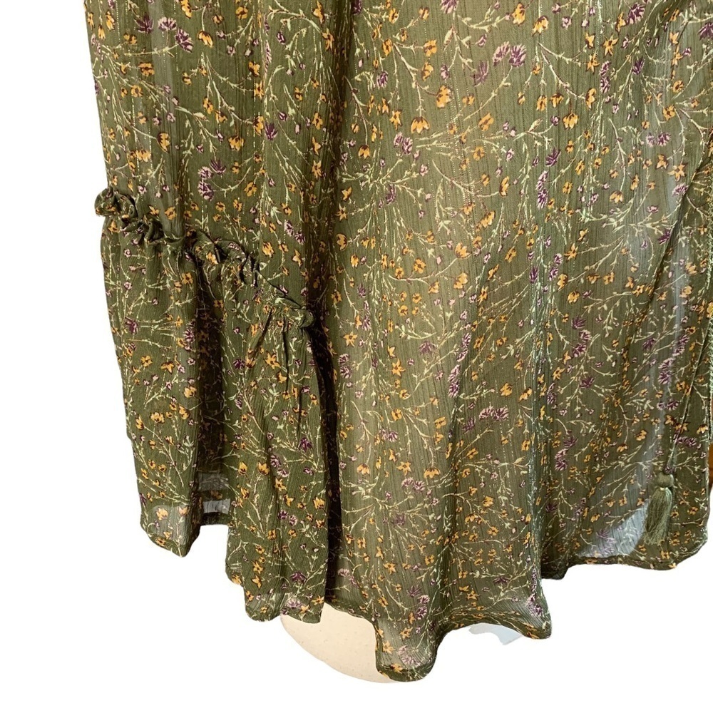 Jessica Simpson New With Tags Binx Ditsy Print Ruffle Sleeve Kimono Size XS - Picture 6 of 14